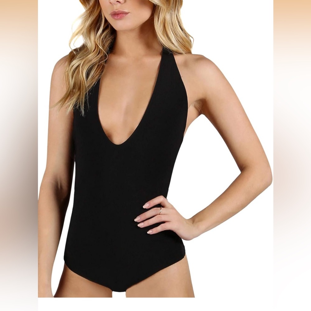 Elegant Black Women's Bodysuit